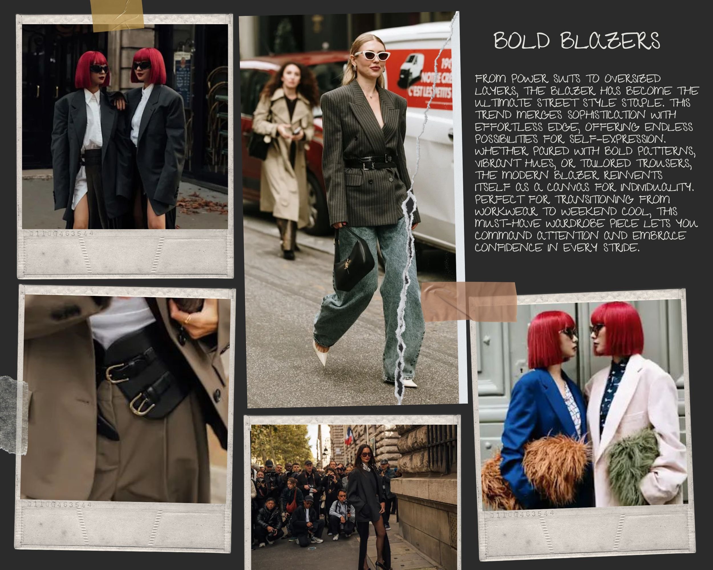ON THE STREETS: BOLD BLAZERS