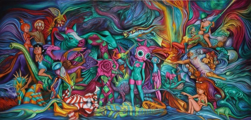 RON ENGLISH “LIVING IN DELUSIONVILLE”