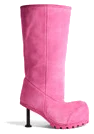 Women's Alaska Fur 90mm High Boot in Dark Pink
