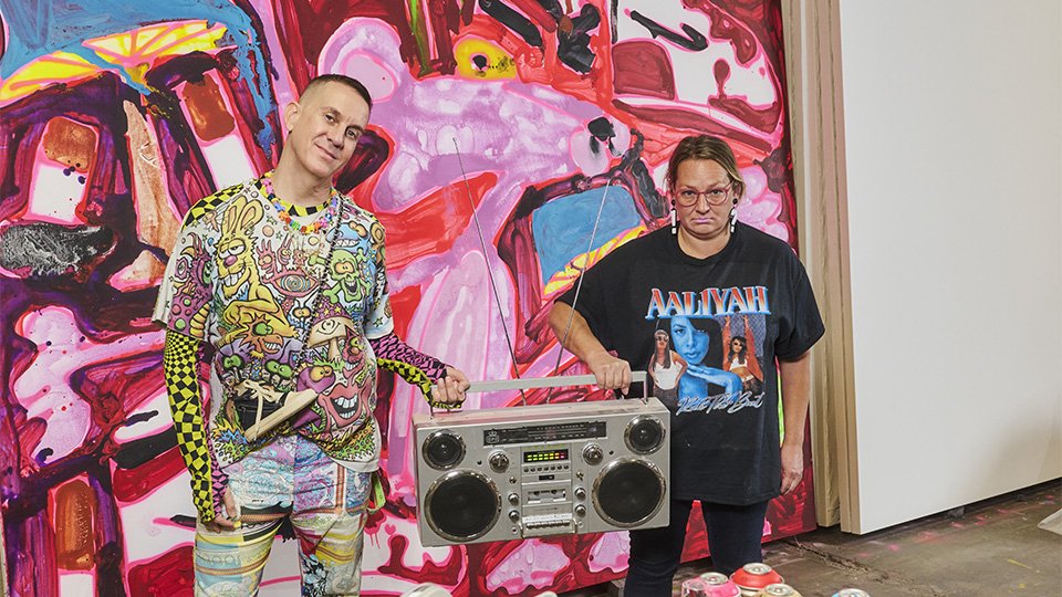 “A MATCH MADE IN HEAVEN” KATHERINE BERNHARDT X JEREMY SCOTT