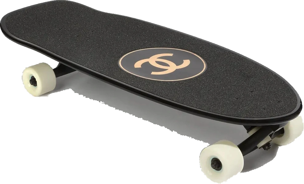 CHANEL Pre-Owned CC diamond-quilted skateboard - Black