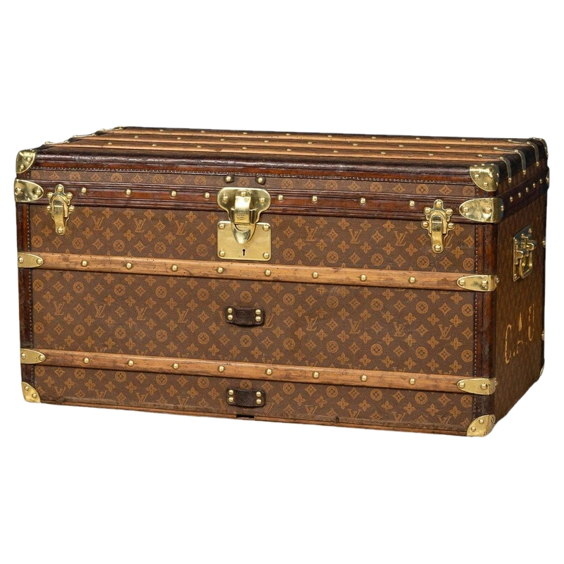 20th Century Louis Vuitton Trunk In Monogram Canvas, France, c.1900