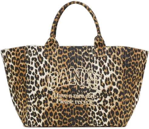 leopard XXL tote